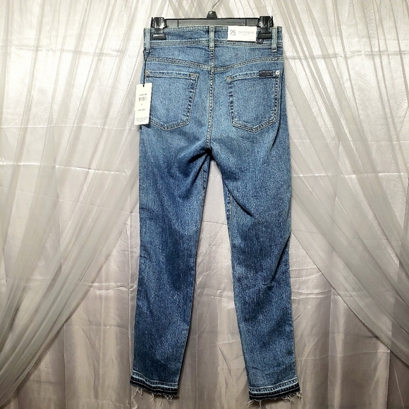 7FAM Sz 25 NWT The Ankle Skinny Super Skinny - Picture 5 of 12